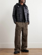 Moncler - Logo-Appliquéd Quilted Shell Down Hooded Jacket - Black