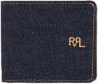 RRL Navy Denim Wallet