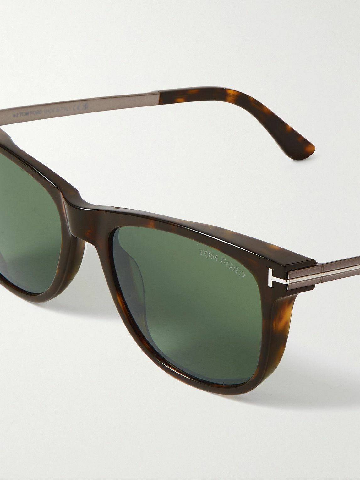 TOM FORD - Sinatra D-Frame Tortoiseshell Acetate and Silver  display picture 3