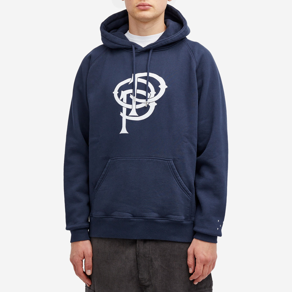 Pop Trading Company Men's Initial Hoodie in Navy