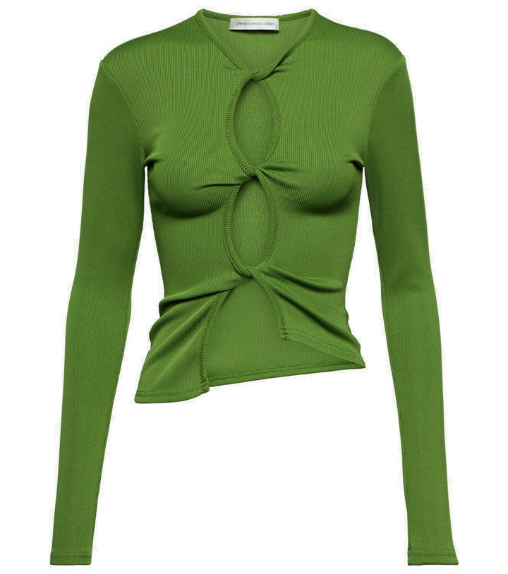 Photo: Christopher Esber Open Twist ribbed-knit top