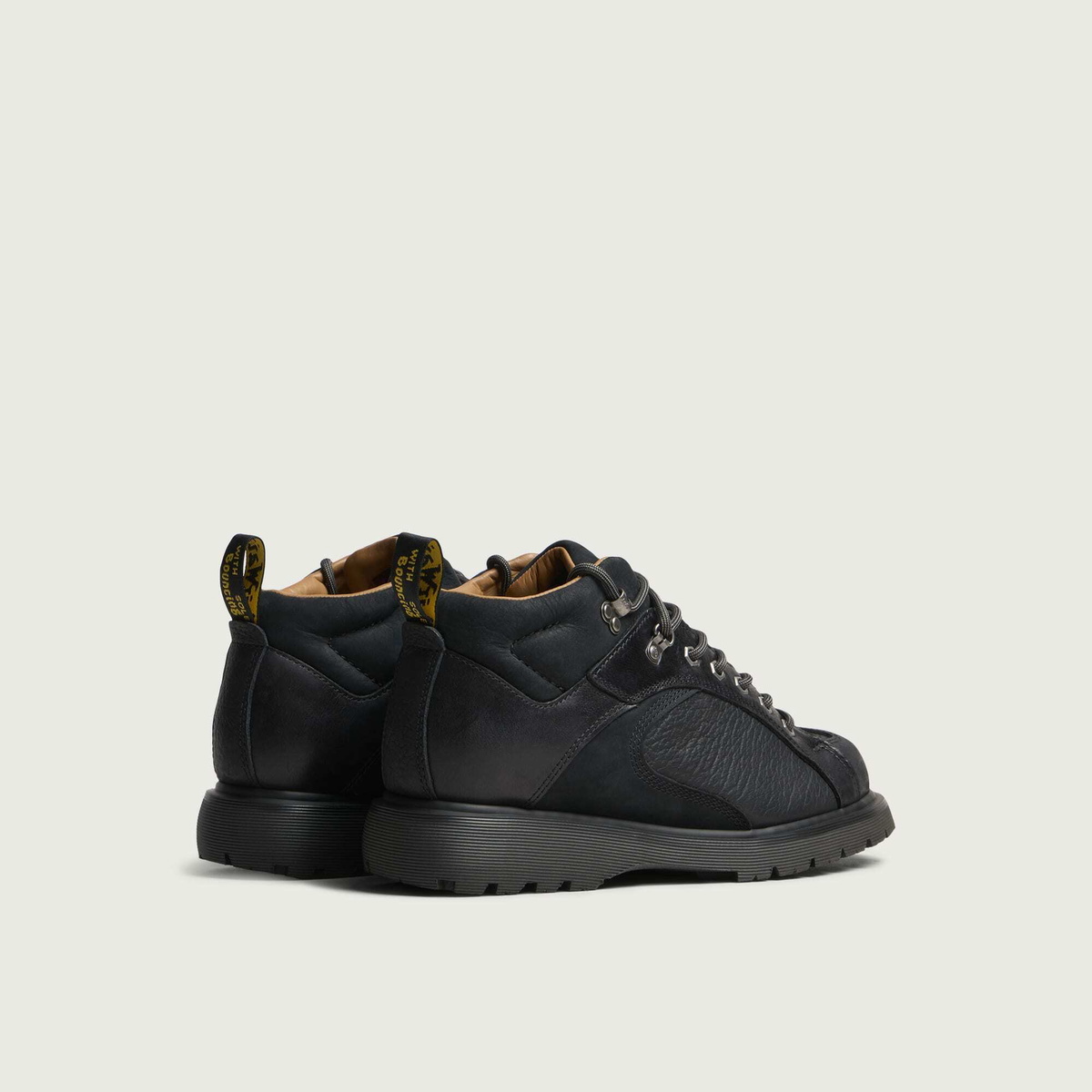 Dr. Martens Men's ALP Boot Lace Up Boot in Black Old Harness