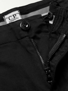 C.P. Company - Straight-Leg Cotton-Blend Cargo Shorts - Black