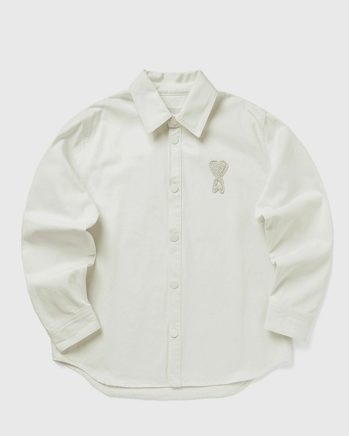 OVERSHIRT WITH KNITTED AMI DE COEUR