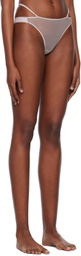 Nensi Dojaka SSENSE Exclusive Taupe Briefs