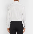 Brioni - White Slim-Fit Bib-Front Double-Cuff Cotton-Voile Shirt - Men - White