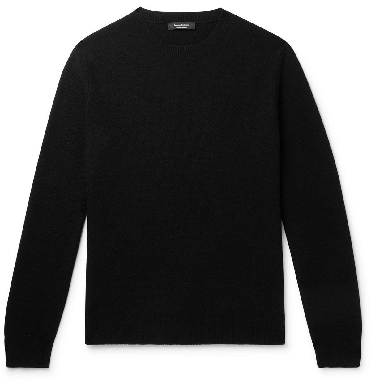 Zegna round-neck wool jumper - Black