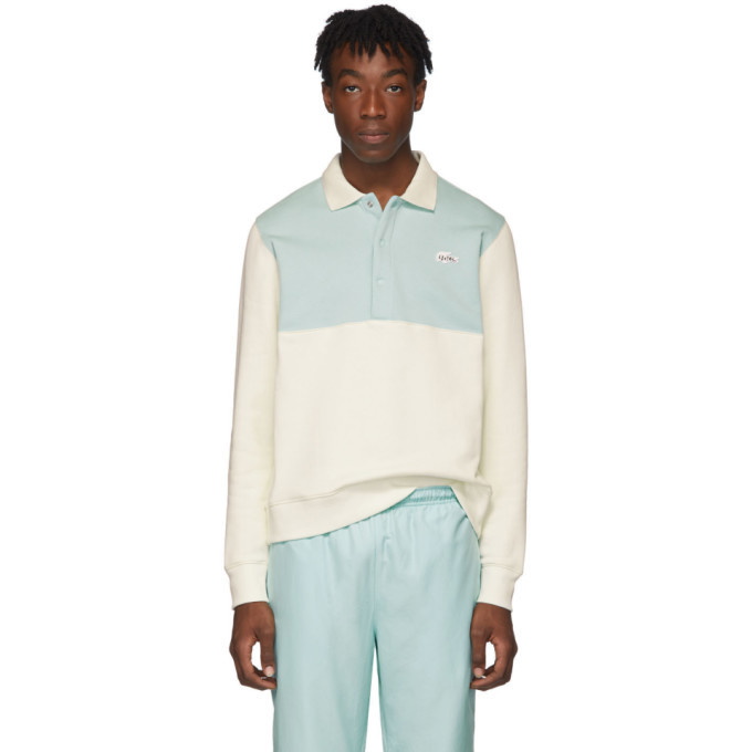 Photo: Lacoste Blue and White Golf le Fleur* Edition Sweatshirt Polo