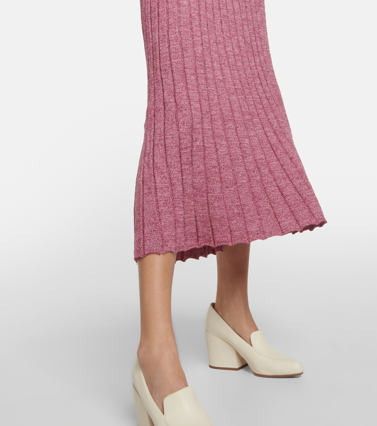 knee length dresses for ladies Women's Ivory Cashmere Silk Knit Dress main image 0