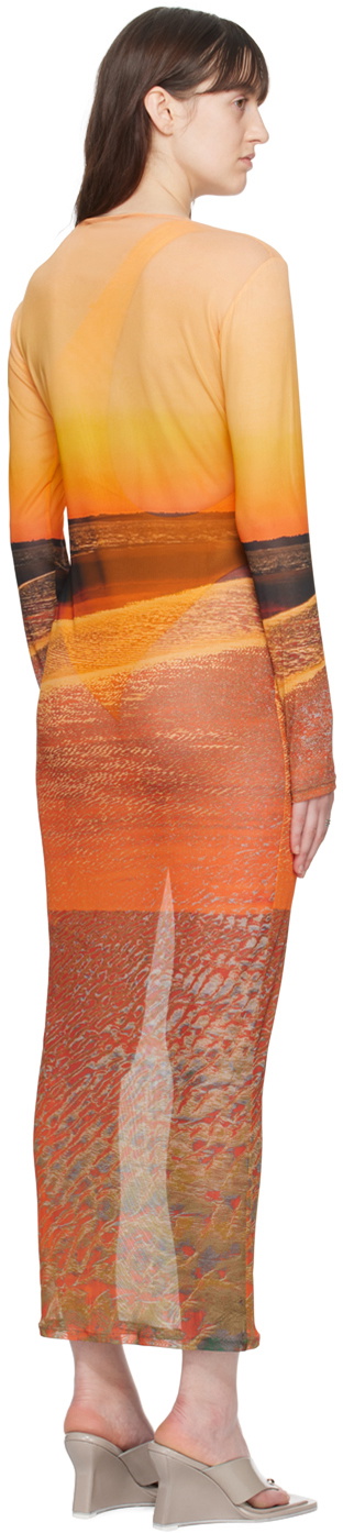 Louisa Ballou Multicolor Sunset Maxi Dress