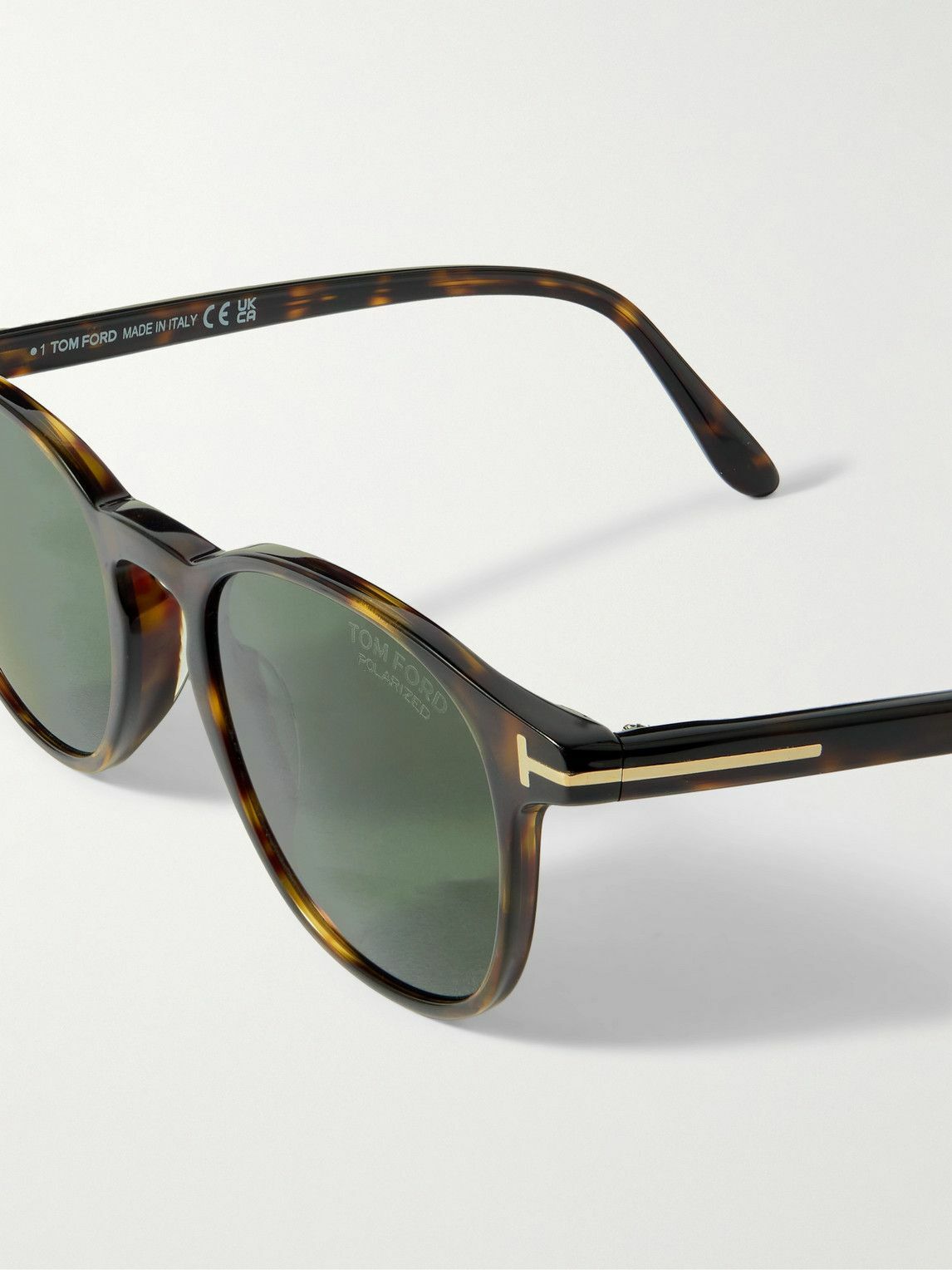 TOM FORD - Holt Round-Frame Tortoiseshell Acetate Sunglasses