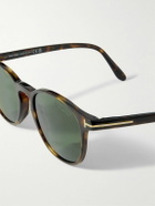 TOM FORD - Holt Round-Frame Tortoiseshell Acetate Sunglasses