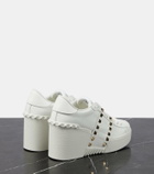 Valentino Garavani Open Disco leather wedge sneakers