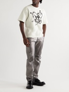 Dolce & Gabbana - Logo-Flocked Cotton-Jersey T-Shirt - White
