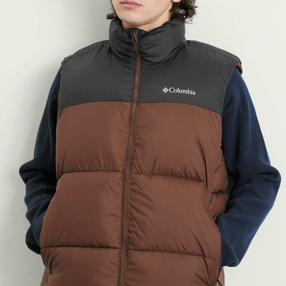 Columbia Men's Puffect™ III Vest in Tobacco/Black