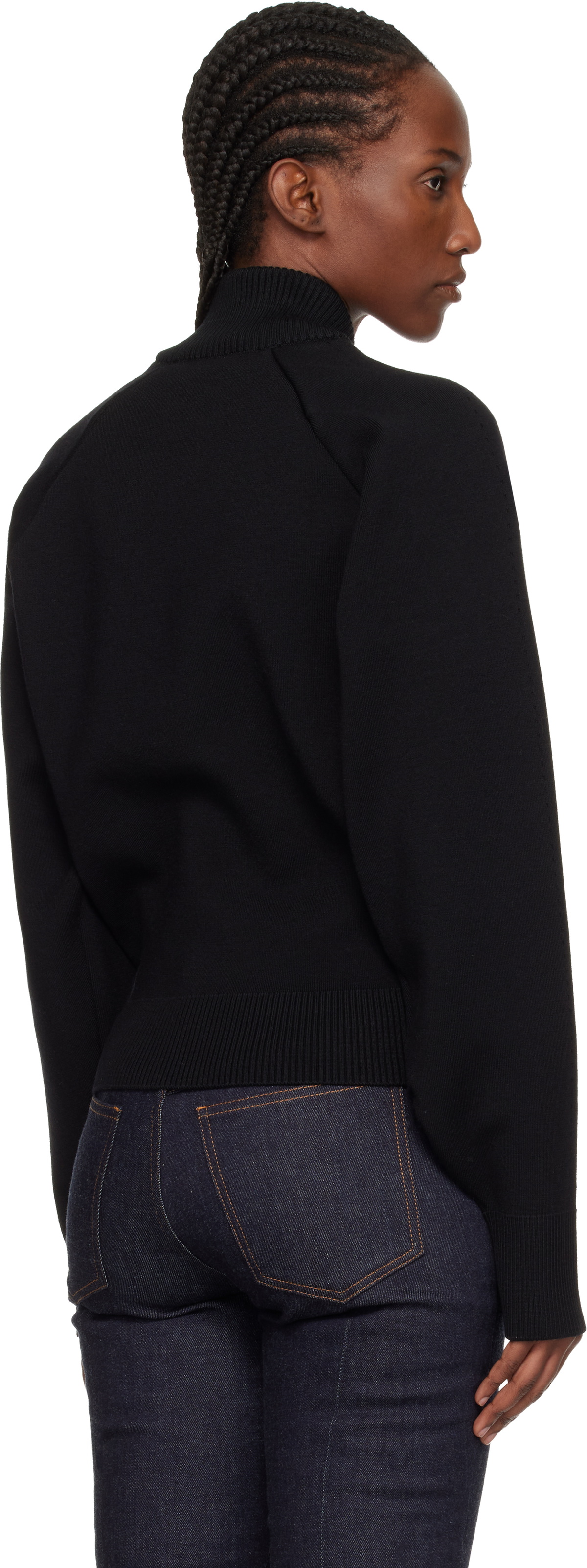 JACQUEMUS Black 'The Lavande' Cardigan Sweater