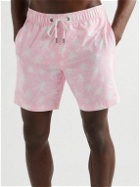 Onia - Charles Straight-Leg Long-Length Printed Swim Shorts - Pink