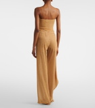 Oséree Lumière beaded wide-leg pants