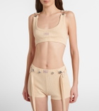 Jean Paul Gaultier Ribbed-knit cotton shorts