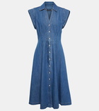 Veronica Beard Ruben cotton chambray shirt dress