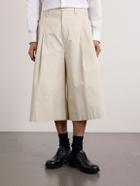 Amomento - Cotton-Blend Bermuda Shorts - Neutrals