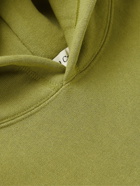 Abc. 123. - Logo-Detailed Cotton-Blend Jersey Hoodie - Green