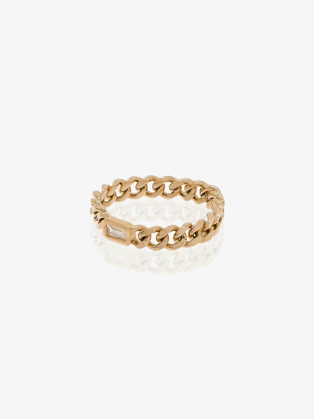 SHAY 18K Yellow Gold Baby Link Diamond Ring