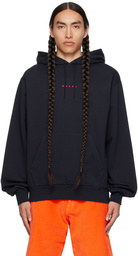 Marni Navy Printed Hoodie