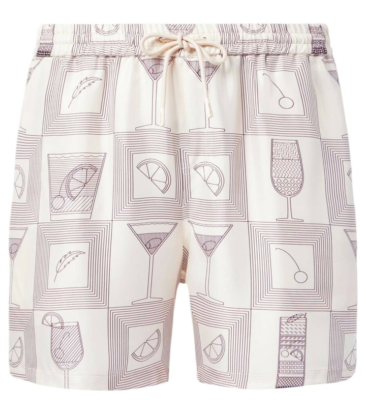 Photo: Loro Piana Bay printed silk twill shorts