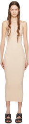 WYNN HAMLYN Beige Sunny Maxi Dress
