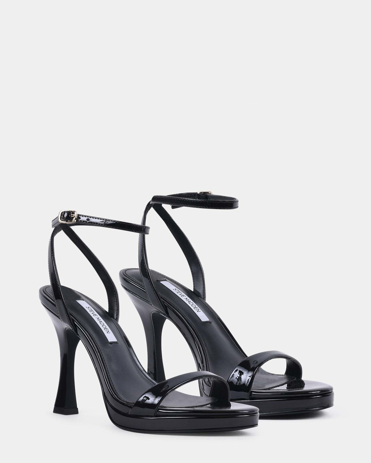 Steve Madden Sacramento Heels in Black Patent