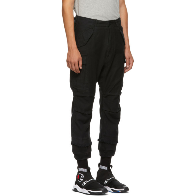 R13 Black Harem Cargo Pants R13