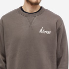 Norse Projects Men's Arne Relaxed Chain Stitch Logo Crew Sweat in Heathland Brown