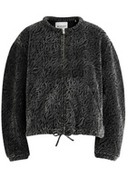 Isabel Marant étoile Abelina Velvet Devoré Bomber Jacket Grey