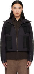 FFFPOSTALSERVICE Black Aire Multi Mesh Pocket Jacket