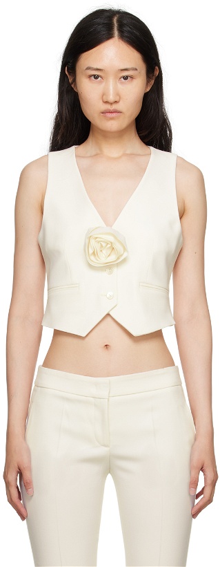 Photo: Blumarine White Rose Vest