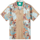 Paul Smith Men's Sea and Shells Vacation Shirt in Brown
