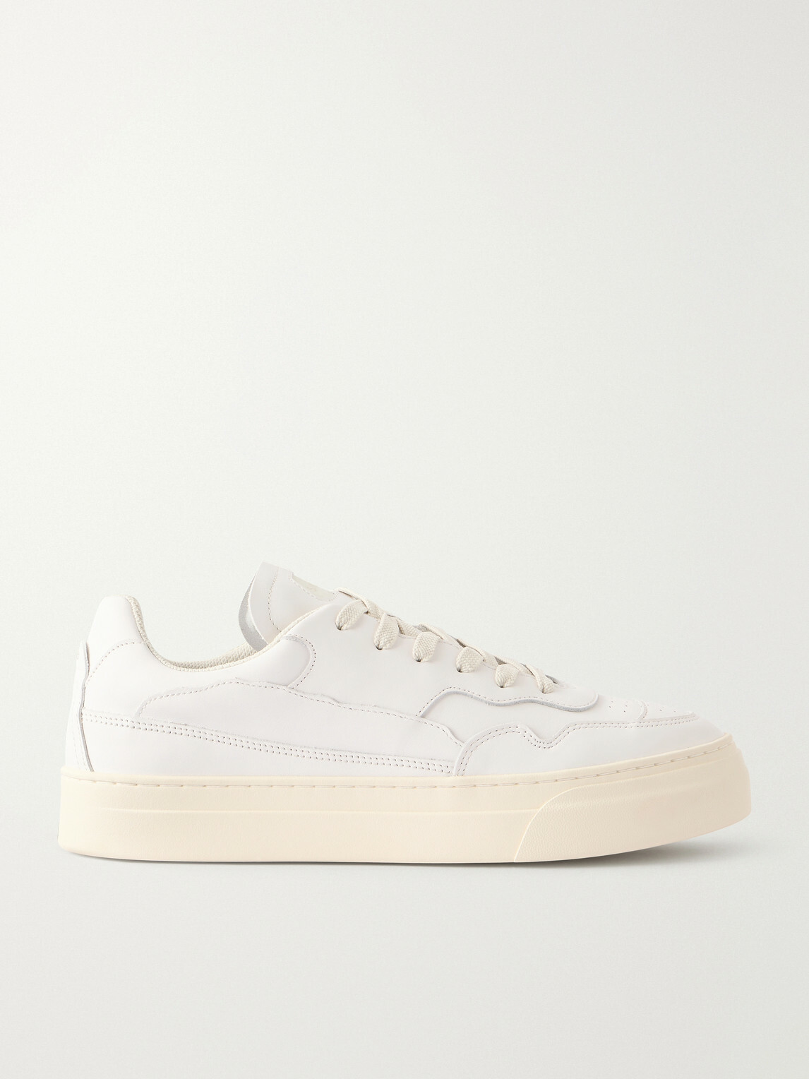 Omni - Matta Leather Sneakers - White