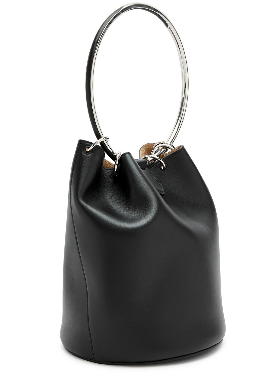 Alaïa Ring Large Leather Bucket bag - Black - One Size ALAÏA