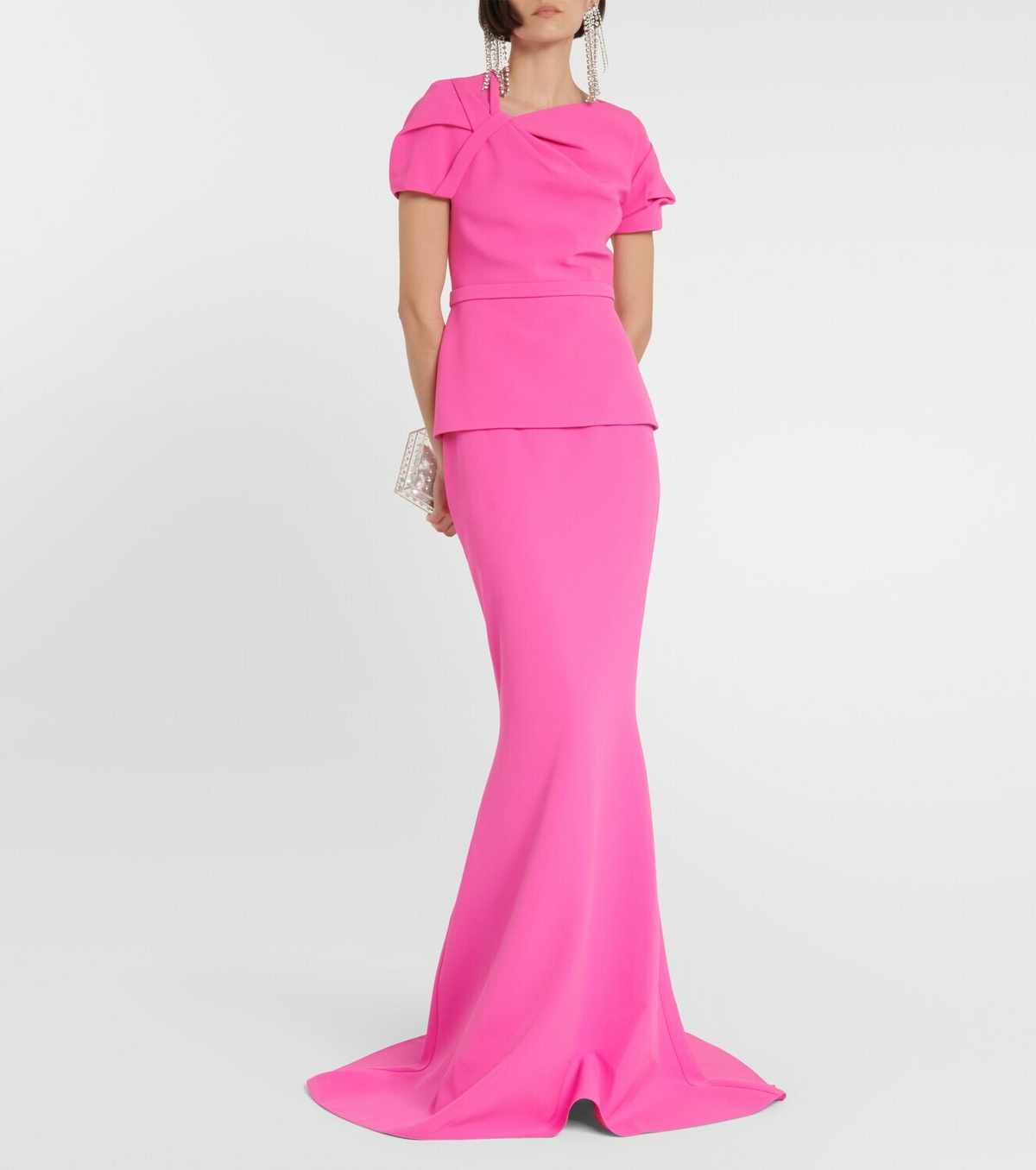 Safiyaa Gayeta high-rise crêpe maxi skirt