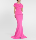 Safiyaa Gayeta high-rise crêpe maxi skirt