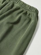 Les Tien - Puddle Straight-Leg Garment-Dyed Cotton-Jersey Sweatpants - Green