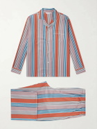 Derek Rose - Wellington 61 Striped Cotton Pyjama Set - Pink