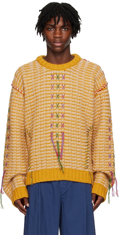 Photo: Henrik Vibskov Yellow Hang Out Sweater
