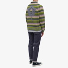 Kenzo Paris Men's Kenzo Rue Vivienne Crew Knit in Green