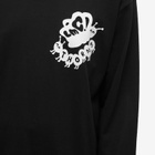 LMC Men's Long Sleeve Thorns Fantasy T-Shirt in Black
