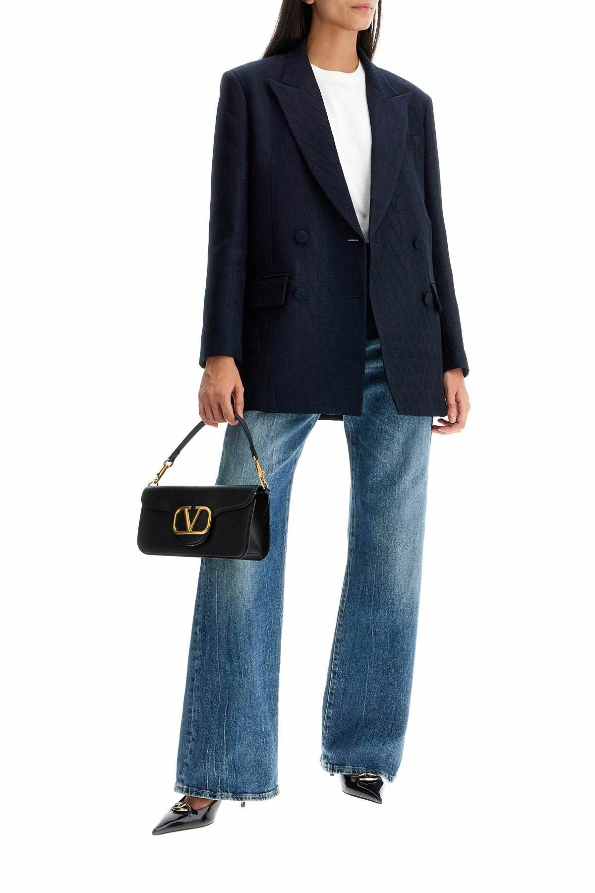 VALENTINO GARAVANI double-breasted toile icon Blue Valentino