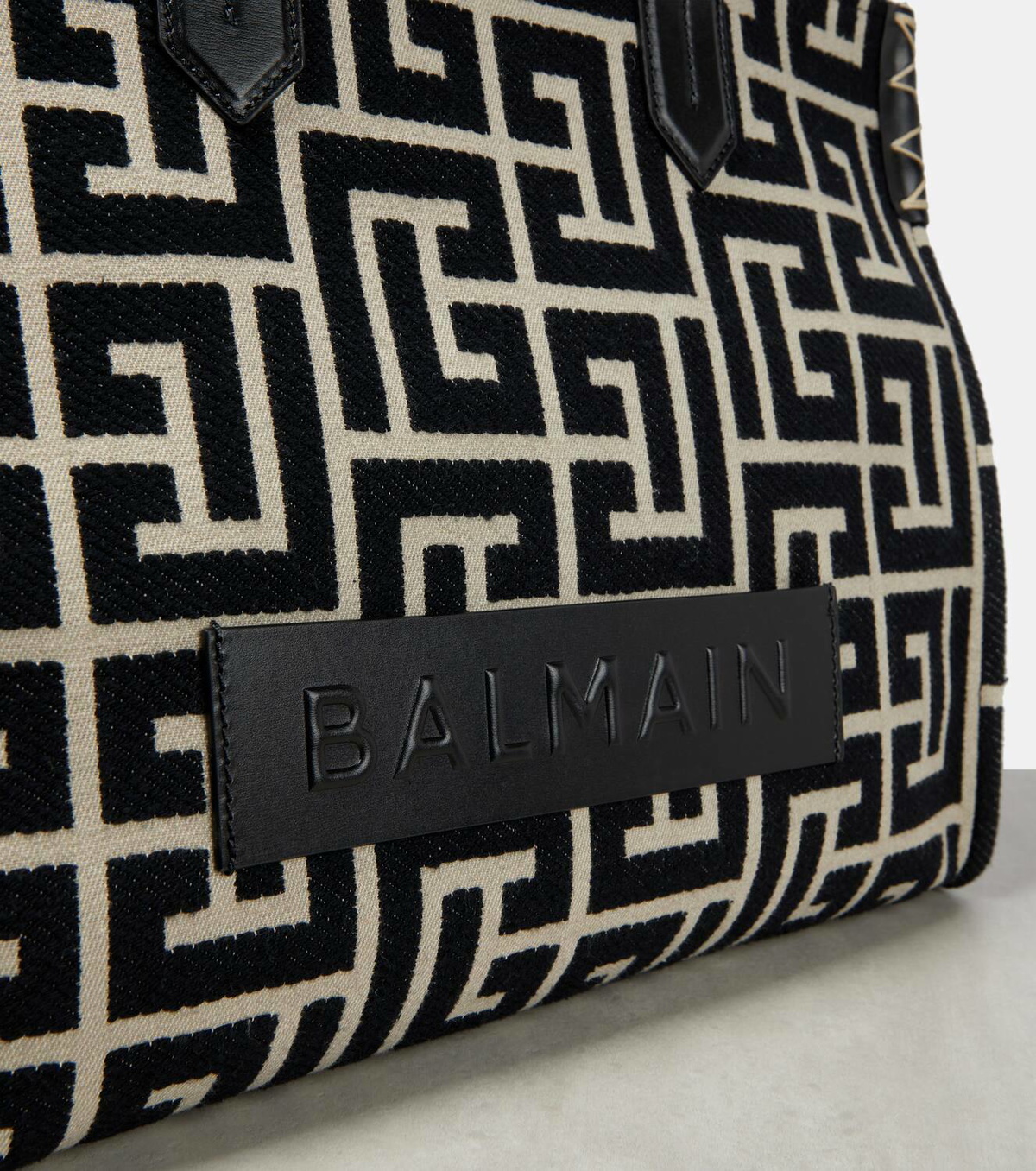 Balmain B-Army 42 jacquard tote bag