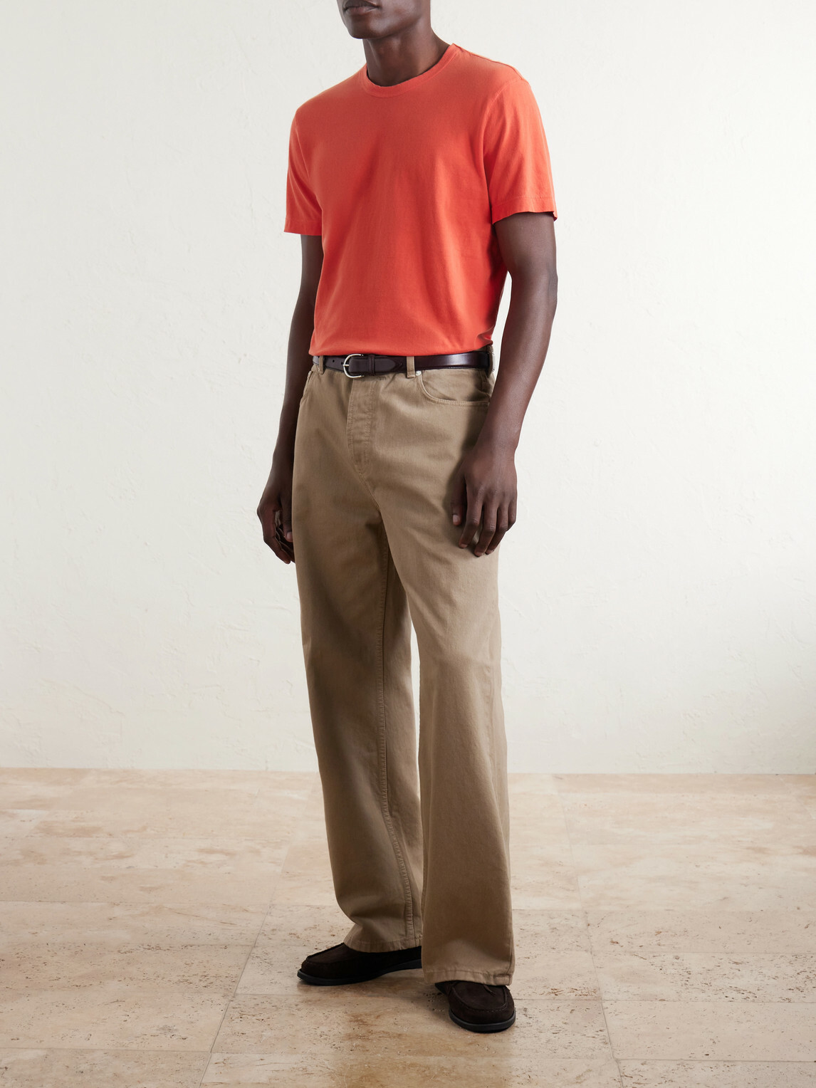 James Perse - Cotton Jersey T-Shirt - Orange