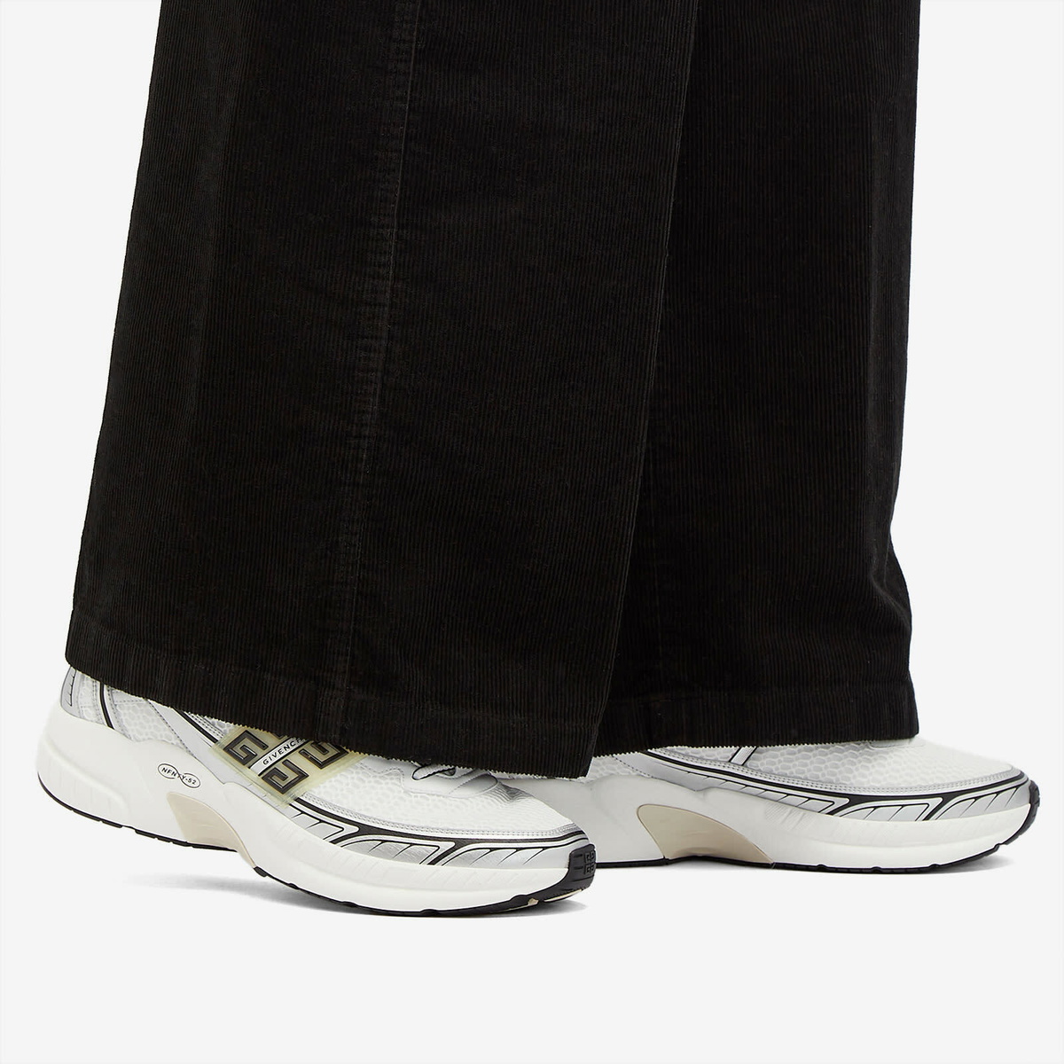 Givenchy Men's NFNTY-52 Runner Sneakers in White/Silvery